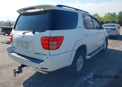 2002 Toyota Sequoia Limited z USA, uszkodzony, nr VIN 5TDBT48A02S116612